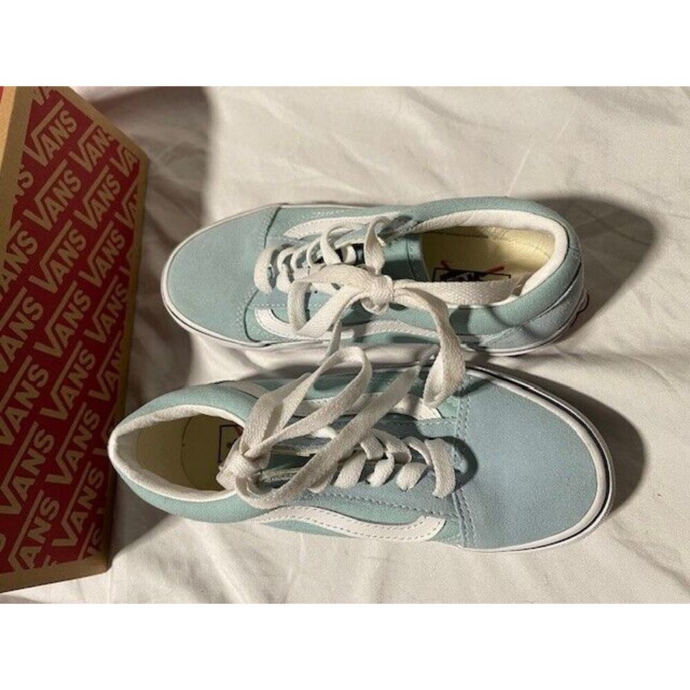 VANS Youth Skater Shoes Sneakers Youth Kids 2 Old Skool Skateboard Athletic NEW - Picture 5 of 11